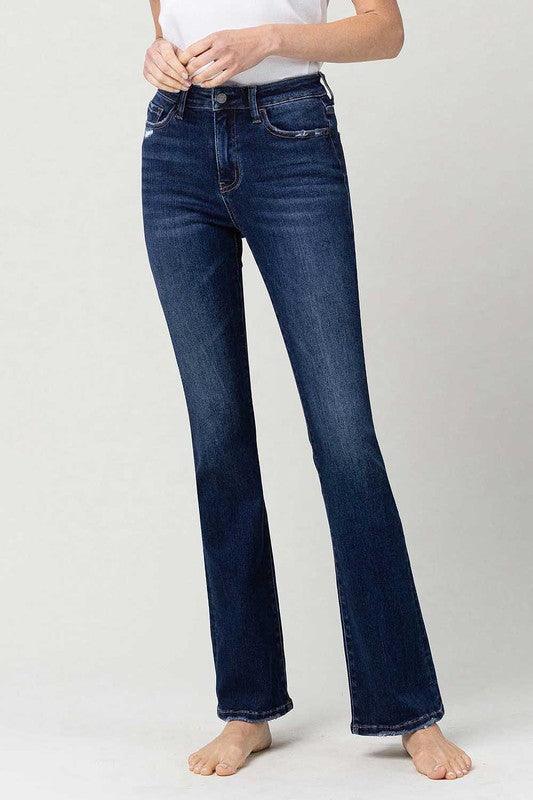 Mid Rise Flare Jeans- Doss Dollz