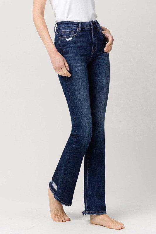 Mid Rise Flare Jeans- Doss Dollz