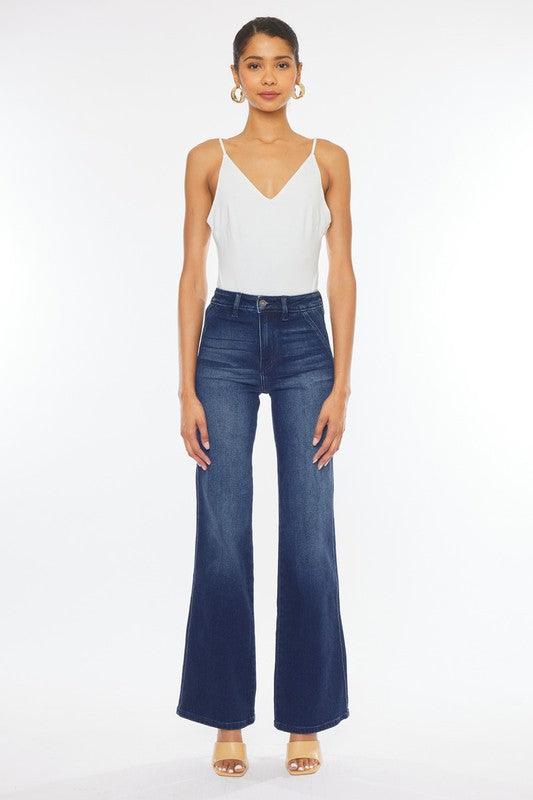 Mid Rise Flare Jeans- Doss Dollz