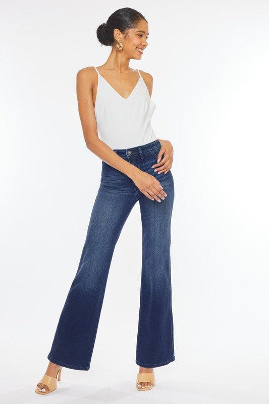 Mid Rise Flare Jeans- Doss Dollz