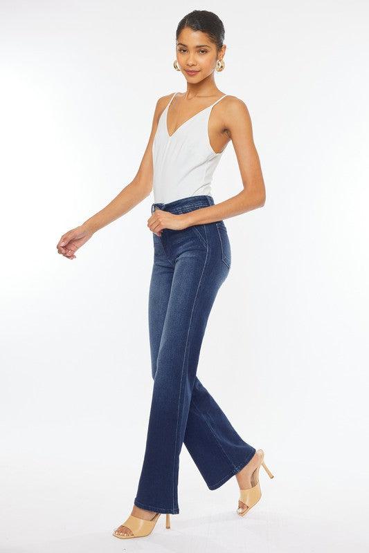 Mid Rise Flare Jeans- Doss Dollz