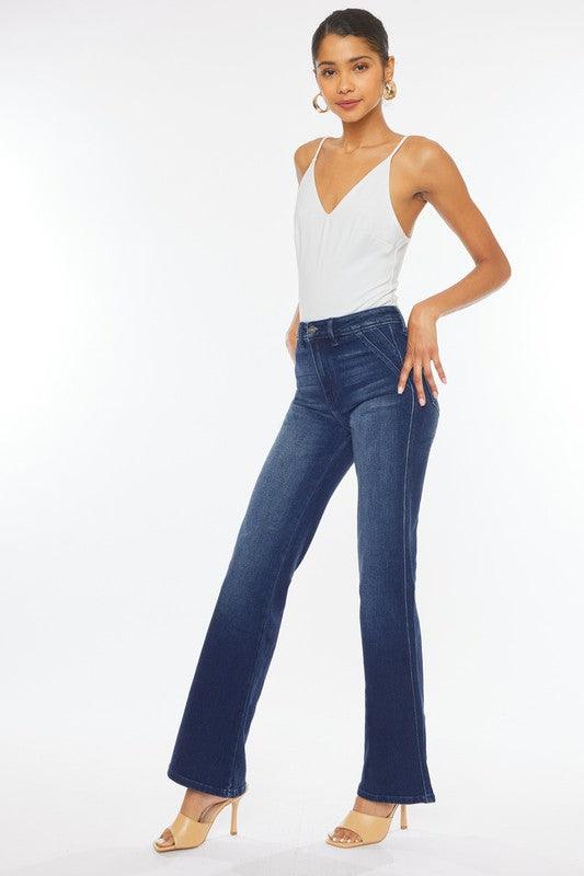 Mid Rise Flare Jeans- Doss Dollz