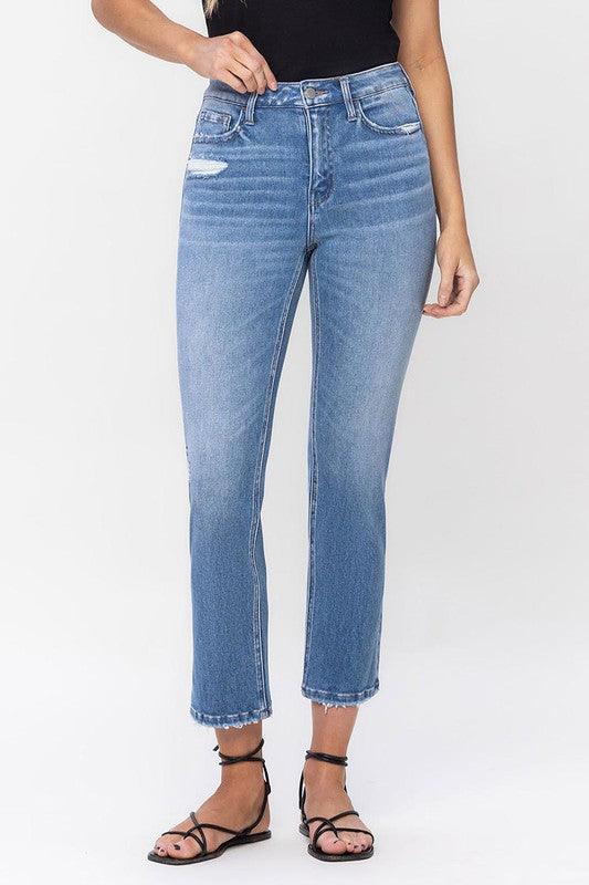 Mid Rise Flare Jeans- Doss Dollz