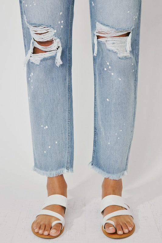 Mid Rise Flare Jeans- Doss Dollz