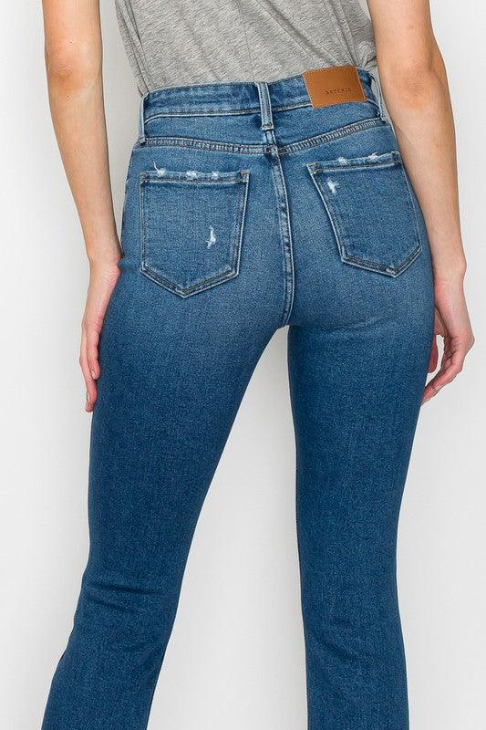 Mid Rise Flare Jeans- Doss Dollz