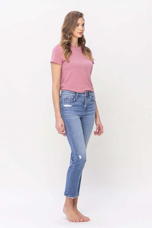 Mid Rise Flare Jeans- Doss Dollz