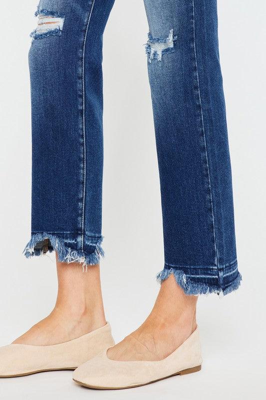 Mid Rise Flare Jeans- Doss Dollz