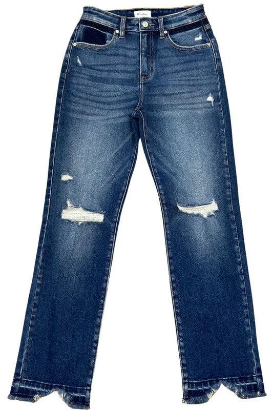 Mid Rise Flare Jeans- Doss Dollz