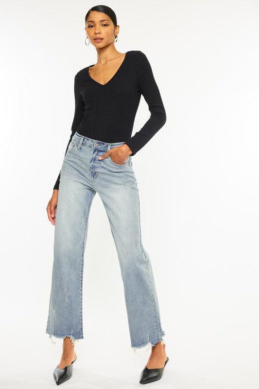 Mid Rise Flare Jeans- Doss Dollz