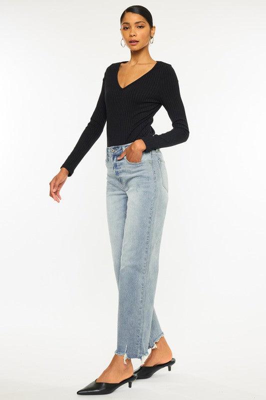 Mid Rise Flare Jeans- Doss Dollz