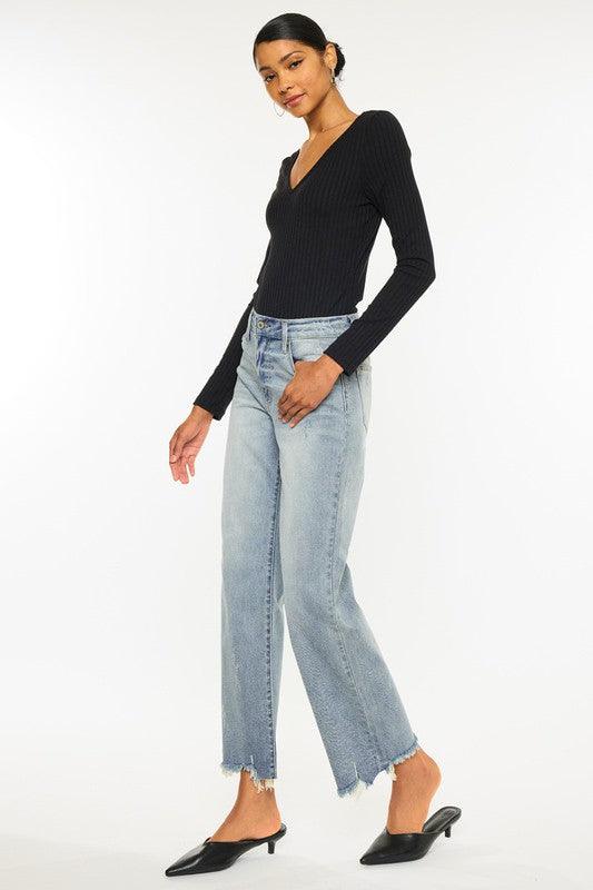 Mid Rise Flare Jeans- Doss Dollz