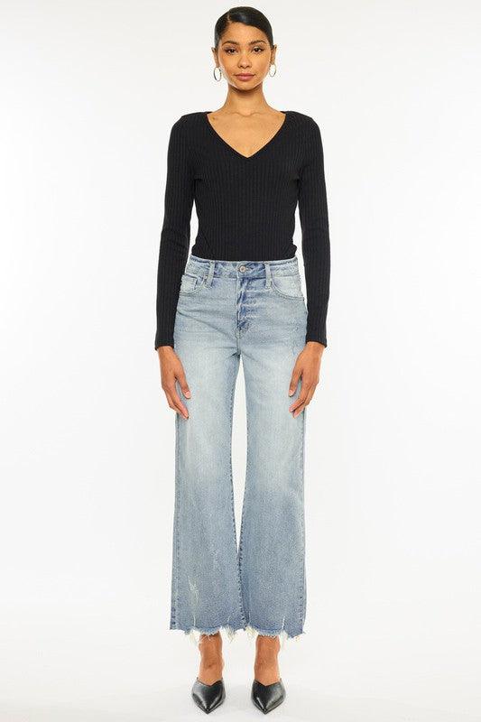 Mid Rise Flare Jeans- Doss Dollz