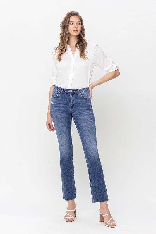 Mid Rise Flare Jeans- Doss Dollz