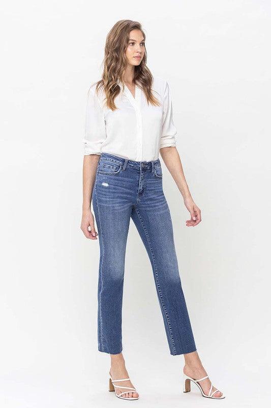 Mid Rise Flare Jeans- Doss Dollz