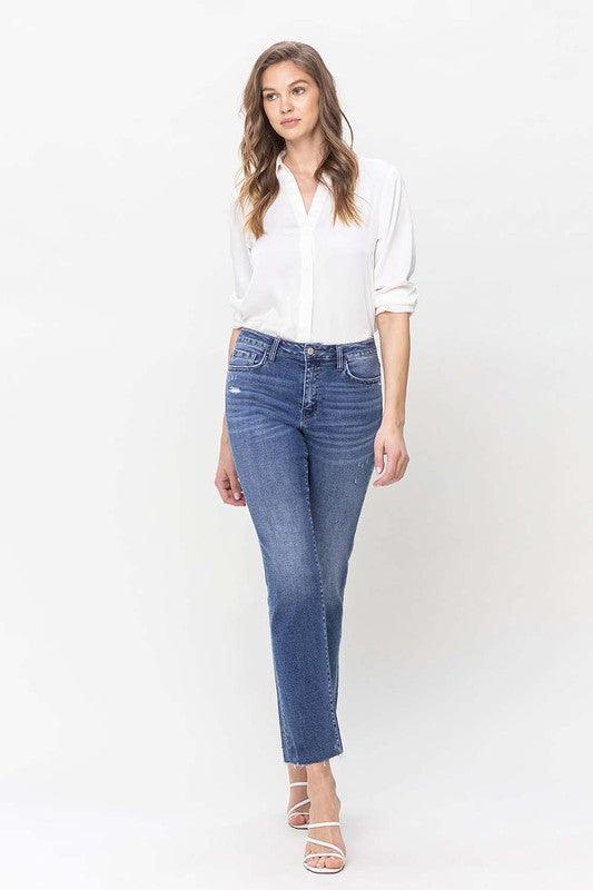 Mid Rise Flare Jeans- Doss Dollz