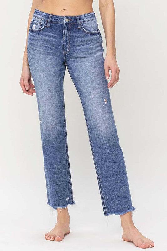 Mid Rise Flare Jeans- Doss Dollz