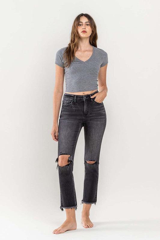 Mid Rise Flare Jeans- Doss Dollz