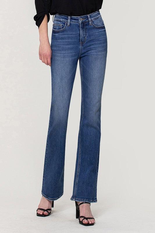 Mid Rise Flare Jeans- Doss Dollz