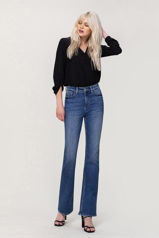 Mid Rise Flare Jeans- Doss Dollz