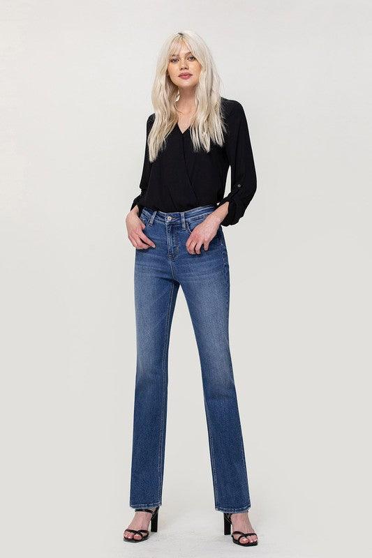 Mid Rise Flare Jeans- Doss Dollz