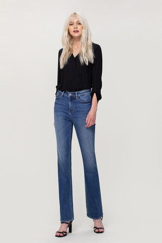 Mid Rise Flare Jeans- Doss Dollz