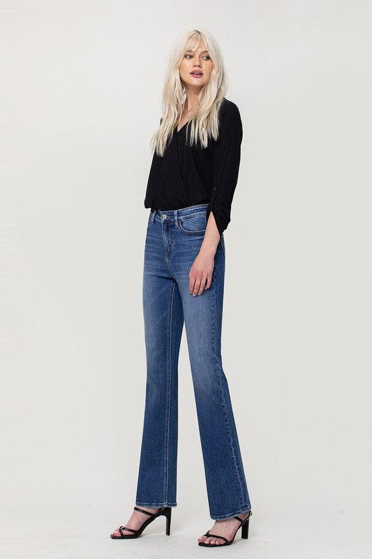 Mid Rise Flare Jeans- Doss Dollz