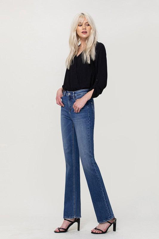 Mid Rise Flare Jeans- Doss Dollz