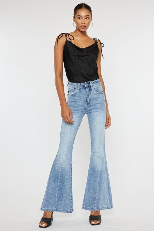 Mid Rise Flare Jeans- Doss Dollz