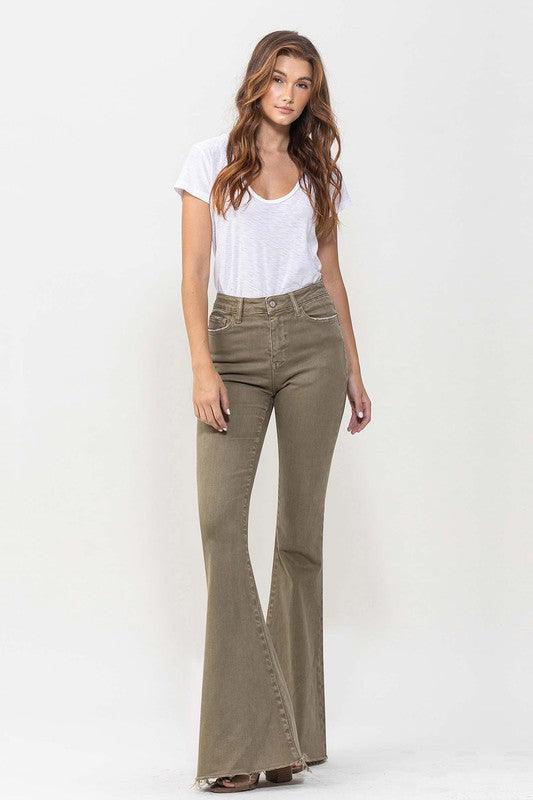 Mid Rise Flare Jeans- Doss Dollz