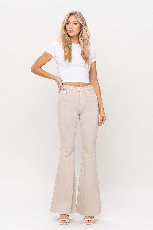 Mid Rise Flare Jeans- Doss Dollz