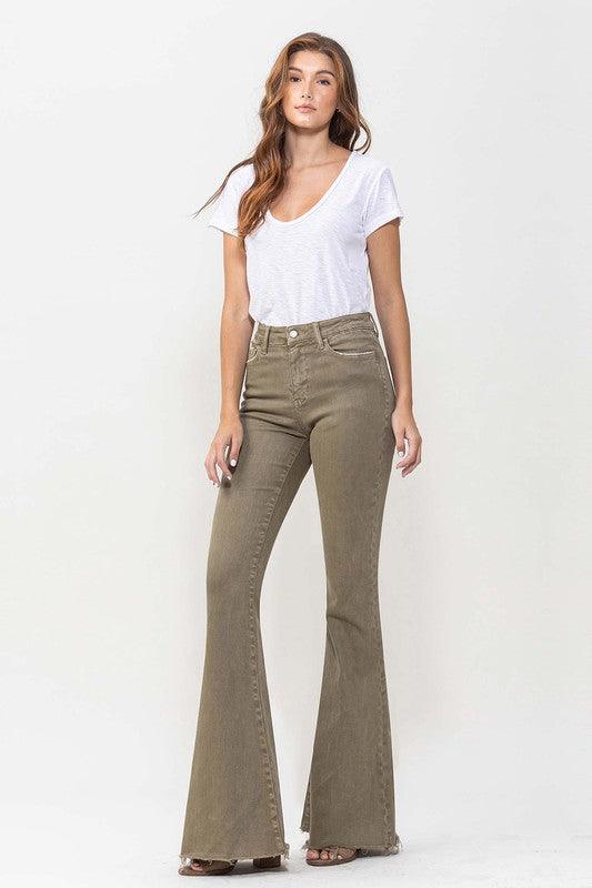 Mid Rise Flare Jeans- Doss Dollz