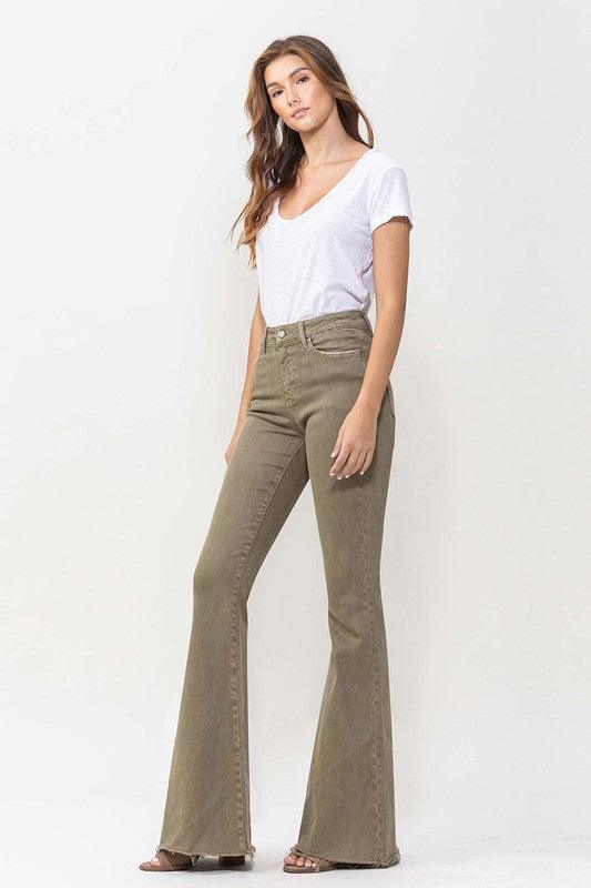 Mid Rise Flare Jeans- Doss Dollz