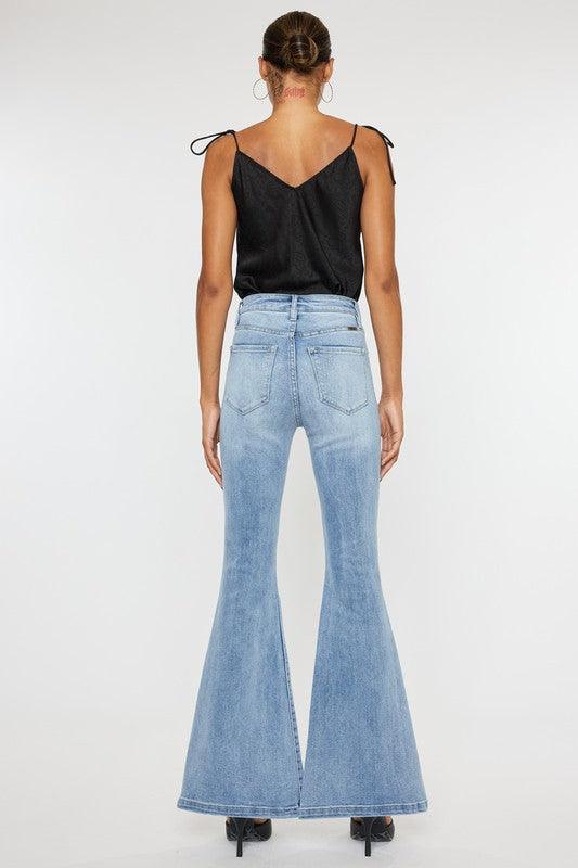 Mid Rise Flare Jeans- Doss Dollz