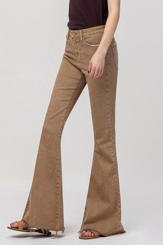 Mid Rise Flare Jeans- Doss Dollz