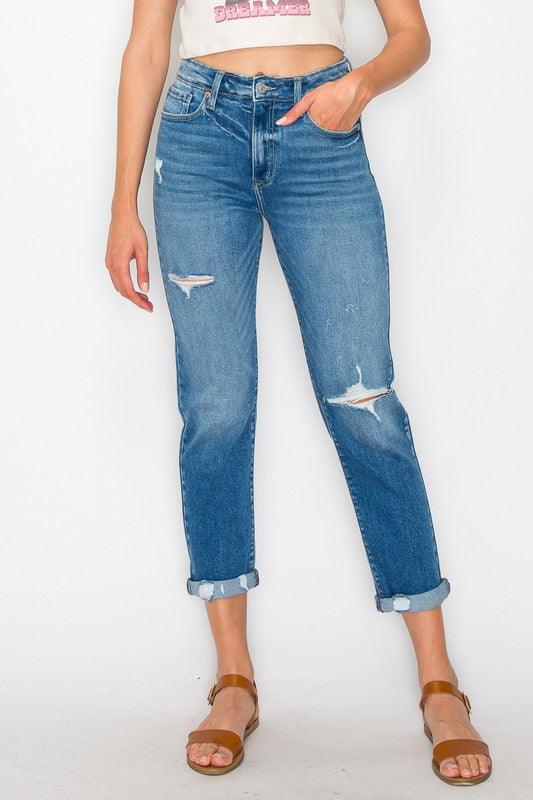 Mid Rise Flare Jeans- Doss Dollz