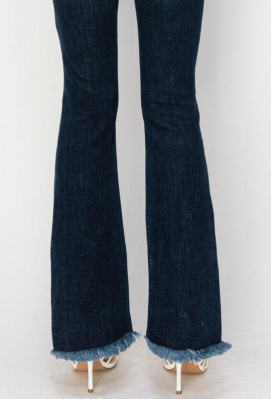 Mid Rise Flare Jeans- Doss Dollz