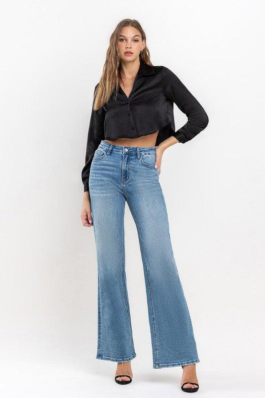 Mid Rise Flare Jeans- Doss Dollz