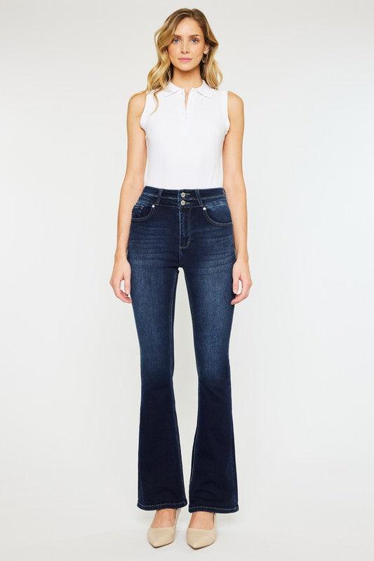 Mid Rise Flare Jeans- Doss Dollz