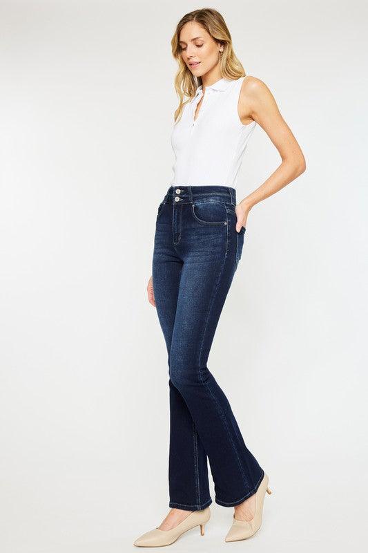 Mid Rise Flare Jeans- Doss Dollz