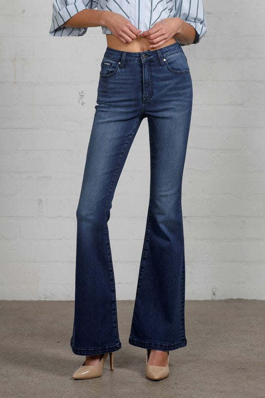 Mid Rise Flare Jeans- Doss Dollz