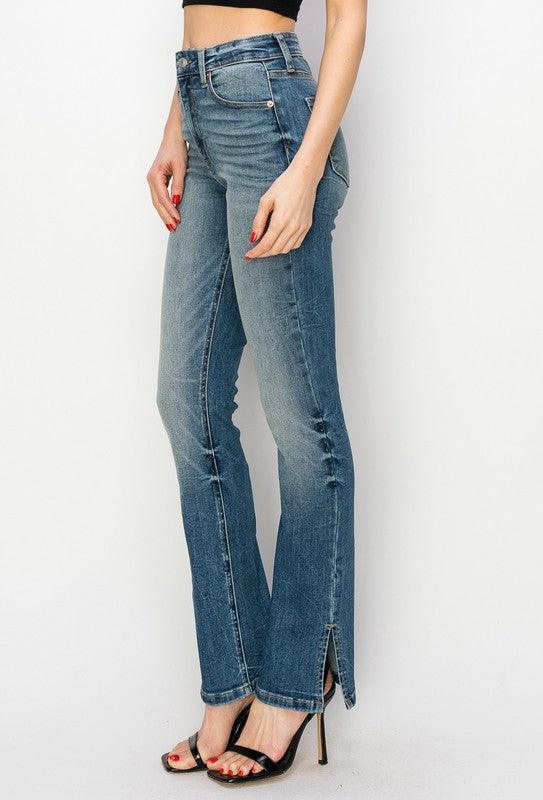 Mid Rise Flare Jeans- Doss Dollz