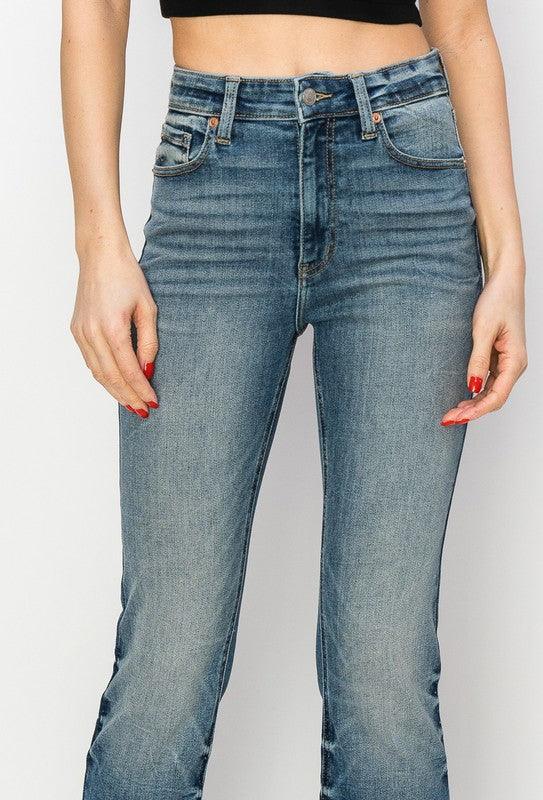 Mid Rise Flare Jeans- Doss Dollz