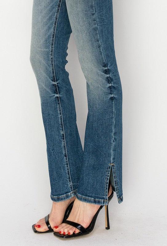 Mid Rise Flare Jeans- Doss Dollz