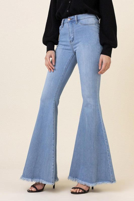 Mid Rise Flare Jeans- Doss Dollz