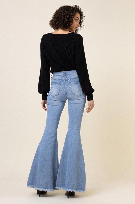 Mid Rise Flare Jeans- Doss Dollz