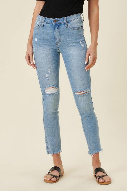 Mid Rise Flare Jeans- Doss Dollz