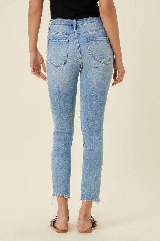 Mid Rise Flare Jeans- Doss Dollz