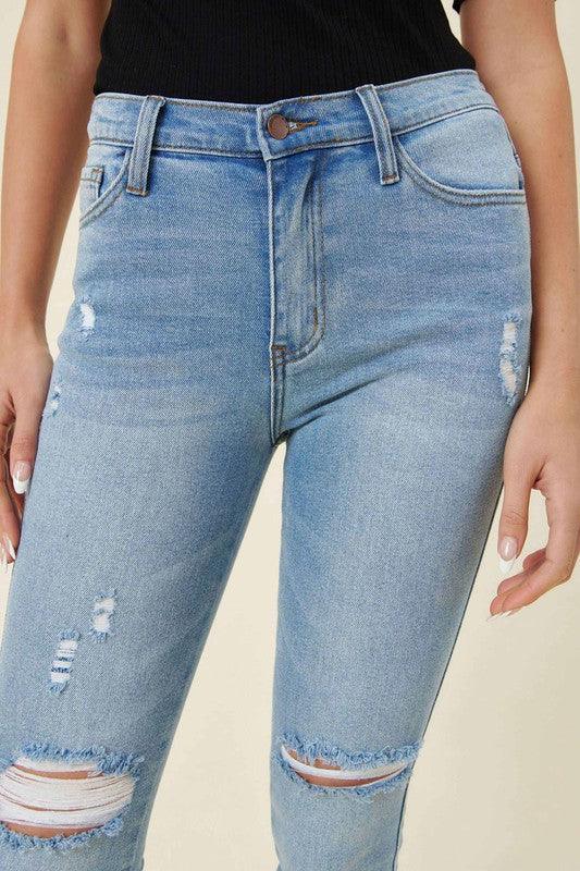 Mid Rise Flare Jeans- Doss Dollz