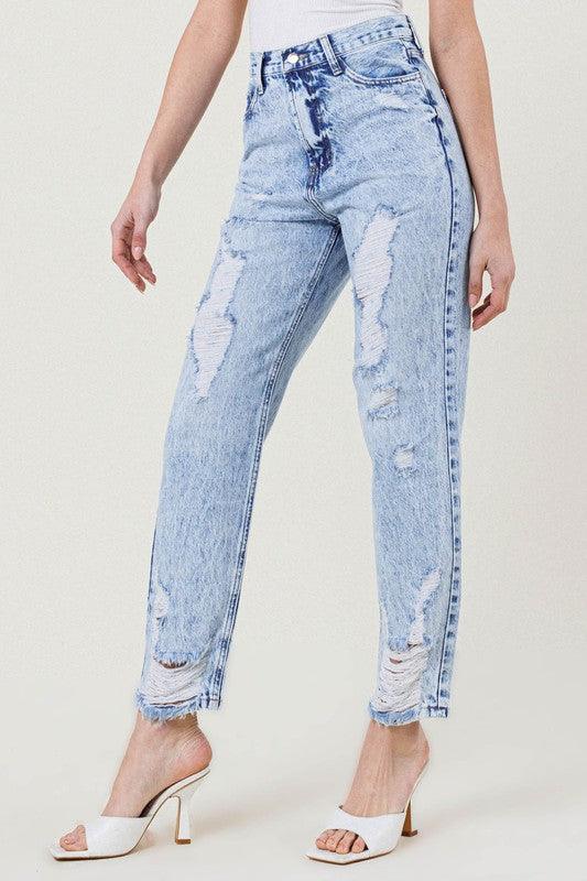 Mid Rise Flare Jeans- Doss Dollz