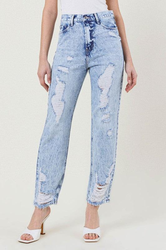 Mid Rise Flare Jeans- Doss Dollz